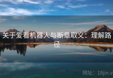 关于爱看机器人与断章取义：理解路径