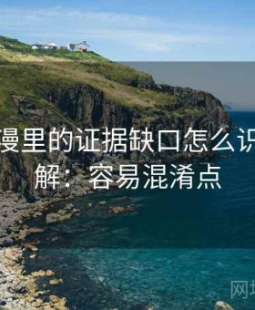 风车动漫里的证据缺口怎么识别与理解：容易混淆点