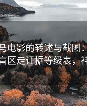 面对神马电影的转述与截图：按算法推荐的盲区走证据等级表，神马的神