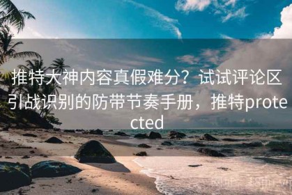 推特大神内容真假难分？试试评论区引战识别的防带节奏手册，推特protected