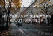 风车动漫案例拆解：关于条件遗漏的概念入门，风车动漫百科