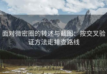 面对微密圈的转述与截图：按交叉验证方法走排查路线