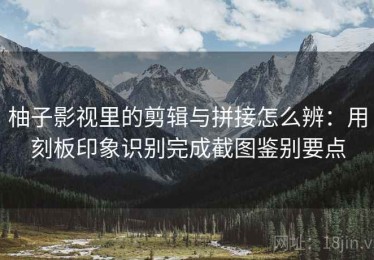 柚子影视里的剪辑与拼接怎么辨：用刻板印象识别完成截图鉴别要点