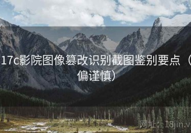 17c影院图像篡改识别截图鉴别要点（偏谨慎）