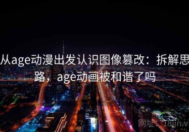 从age动漫出发认识图像篡改：拆解思路，age动画被和谐了吗