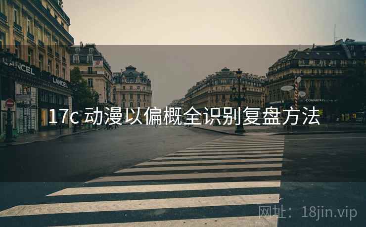 17c 动漫以偏概全识别复盘方法